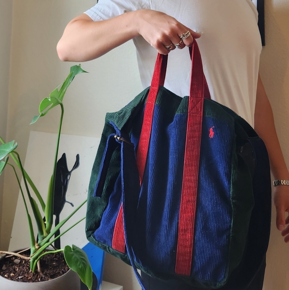 Polo Ralph Lauren corduroy tote bag - Picture 1 of 4